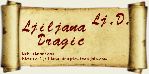 Ljiljana Dragić vizit kartica